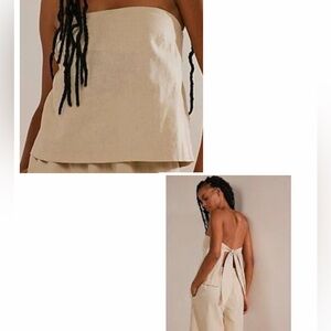 Free People free-est Open Back Strapless Top